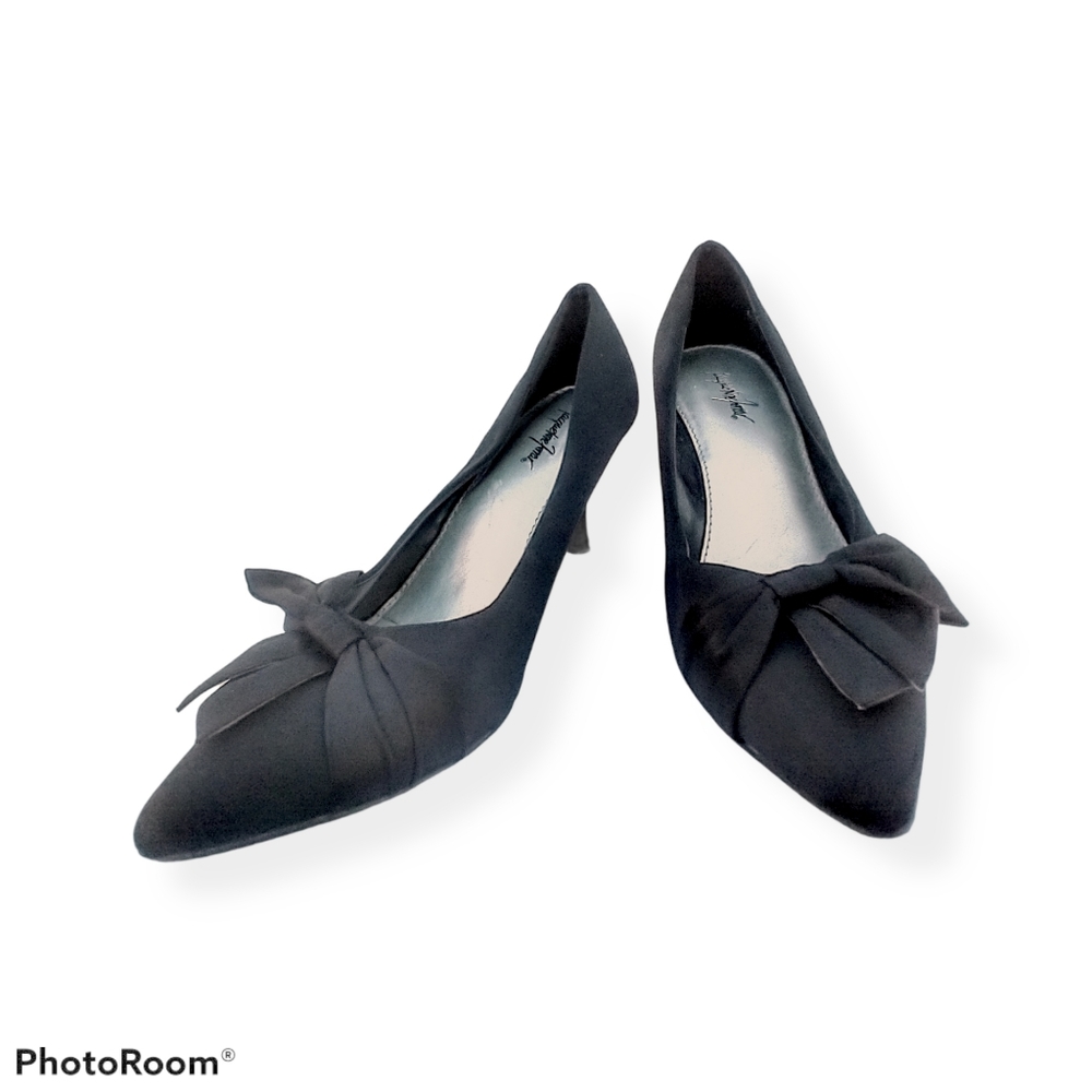 Jacqueline Ferrari Women's Heels Black Bow, 6